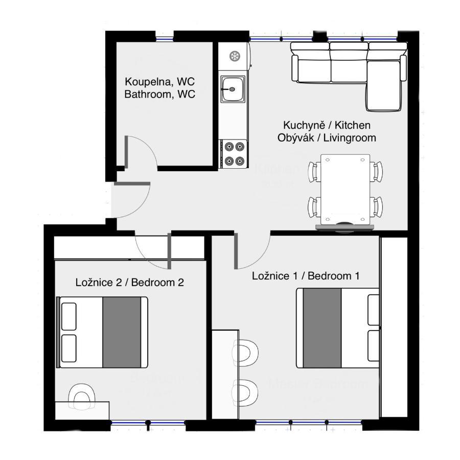 Apartman U Kolonady, Poděbrady Dış mekan fotoğraf